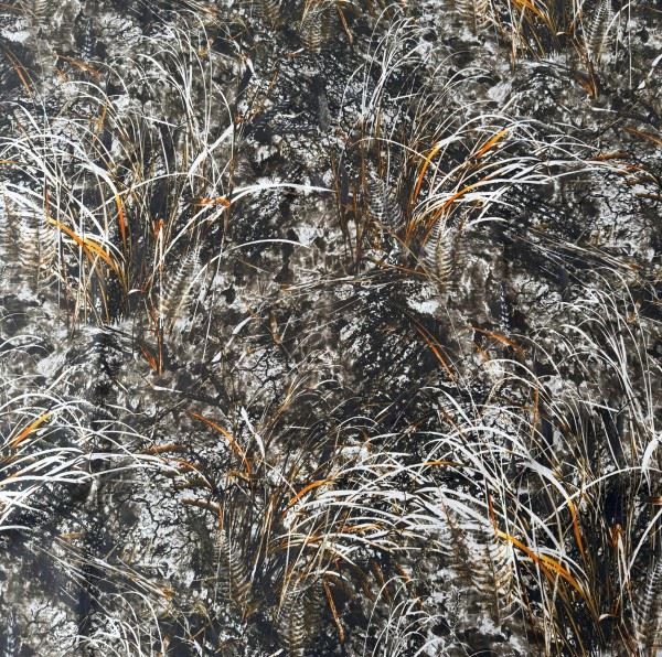 Waterweed Print Polar Fleece Fabric